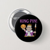 Badge Rond 5 Cm Le Roi Pin (Devant & derrière)
