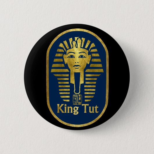 Badge Rond 5 Cm Le Roi Tut (Devant)