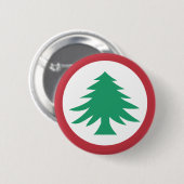 Badge Rond 5 Cm Le rondeau de la Nouvelle Angleterre (Devant & derrière)