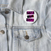 Badge Rond 5 Cm Le rose est bouton punk (En situation)