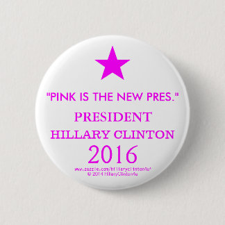 BADGE ROND 5 CM LE ROSE EST LE NOUVEAU PRÉSIDENT HILLARY CLINTON