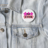 Badge Rond 5 Cm Le rose fleurit le T-shirts et les cadeaux de (En situation)