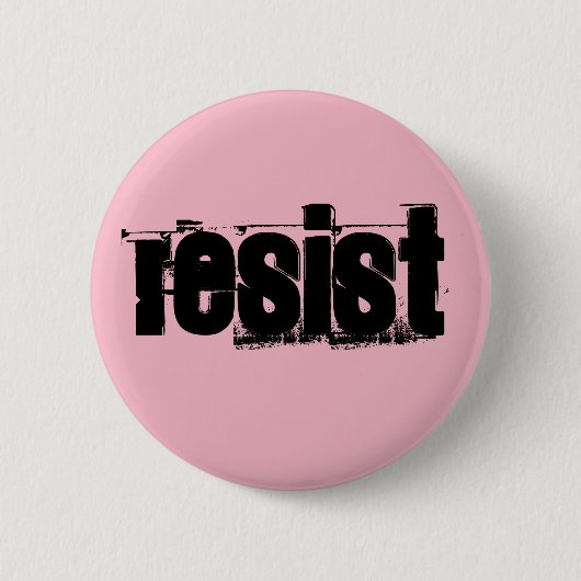 Badge Rond 5 Cm Le rose résistent à l'insigne (Devant)
