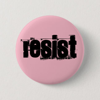 Badge Rond 5 Cm Le rose résistent à l'insigne