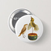 Badge Rond 5 Cm Le rossignol (Devant & derrière)