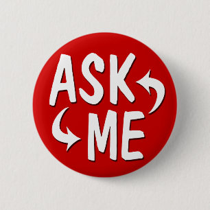 Badge Rond 5 Cm Le rouge lumineux me demandent de me