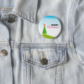Badge Rond 5 Cm Le Sapin (En situation)