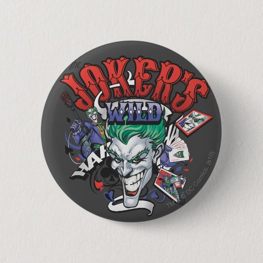Badge Rond 5 Cm Le sauvage du Joker (Devant)