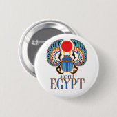 Badge Rond 5 Cm Le scarabée égyptien. Égypte ancienne (Devant & derrière)