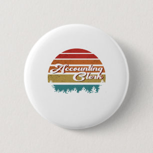 Badge Rond 5 Cm Le secrétaire à la comptabilité Tshirt Work Is