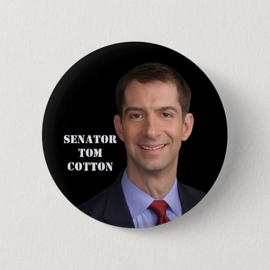 Badge Rond 5 Cm Le sénateur Tom Cotton (Devant)