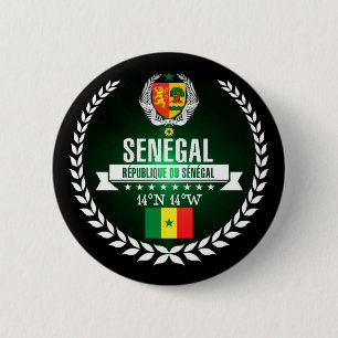 Badge Rond 5 Cm Le Sénégal
