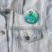 Badge Rond 5 Cm Le serpent (En situation)