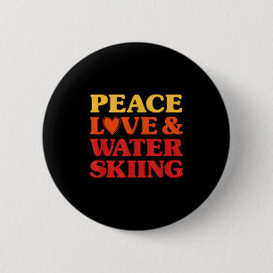 Badge Rond 5 Cm Le Ski Nautique J'adore Le Ski Nautique Pour Les F