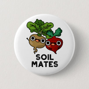 Badge Rond 5 Cm Le sol Mates Funky Beet Root Pun
