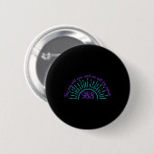 Badge Rond 5 Cm Le Soleil Augmentera Les Points De Sensibilisation (Devant & derrière)