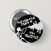 Badge Rond 5 Cm Le Son Haunant De L'Insigne D'Aiguille Tin (Devant & derrière)