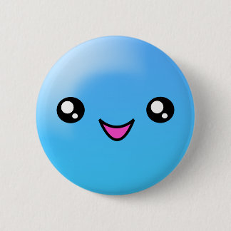 Badge Rond 5 Cm Le sucre de Kawaii pointille le bouton heureux de