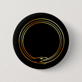 Badge Rond 5 Cm Le symbole du serpent d'Ouroboros