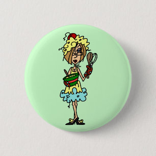 Badge Rond 5 Cm Le T-shirts et les cadeaux malpropres de cuisinier