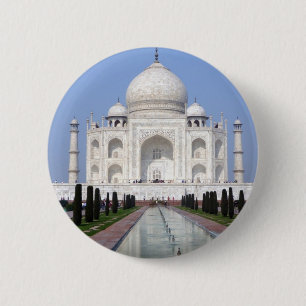 Badge Rond 5 Cm Le Taj Mahal, Âgrâ, Inde