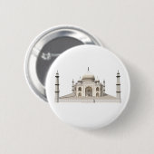 Badge Rond 5 Cm Le Taj Mahal : modèle 3D : (Devant & derrière)