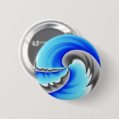 Badge Rond 5 Cm Le tapis de souris surfe (Devant & derrière)