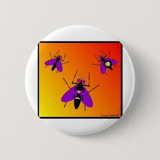 Badge Rond 5 Cm Le temps vole (Devant)