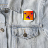 Badge Rond 5 Cm Le temps vole (En situation)