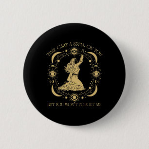 Badge Rond 5 Cm Le temps vous a envoyé un sort graphique mais vous