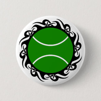 Badge Rond 5 Cm le tennis. tribal.