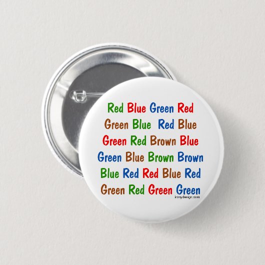 Badge Rond 5 Cm Le test Stroupe (Devant & derrière)
