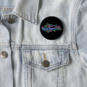 Badge Rond 5 Cm Le théâtre musical est bouton (En situation)