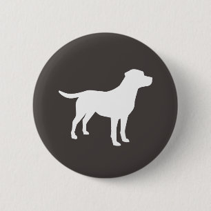 Badge Rond 5 Cm Le thème du chien du Labrador Baby shower Neutre s