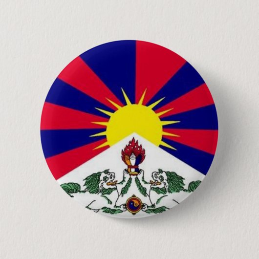 Badge Rond 5 Cm le Thibet (Devant)