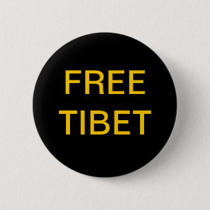 BADGE ROND 5 CM LE THIBET LIBRE