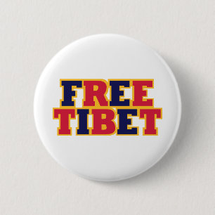 Badge Rond 5 Cm Le Thibet libre