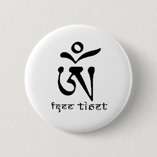 BADGE ROND 5 CM LE THIBET LIBRE