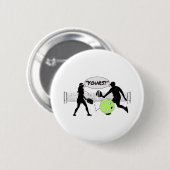 Badge Rond 5 Cm "Le tien !" Double Pickleball (Devant & derrière)