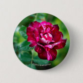 Badge Rond 5 Cm Le tigre pourpre s'est levé (Devant)