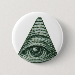 Badge Rond 5 Cm Le tout l'oeil voyant
