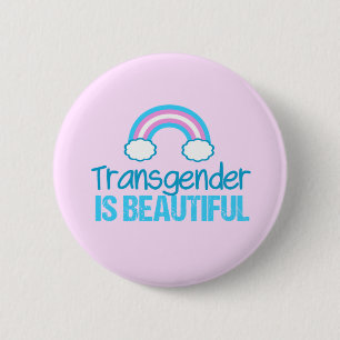 Badge Rond 5 Cm Le transgenre est beau