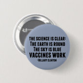 Badge Rond 5 Cm Le travail des vaccins (Devant & derrière)