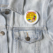 Badge Rond 5 Cm Le travail est erroné ! (fille) (En situation)