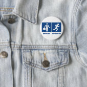 Badge Rond 5 Cm Le Travail Est Important, L'Exécution Est Importan (En situation)
