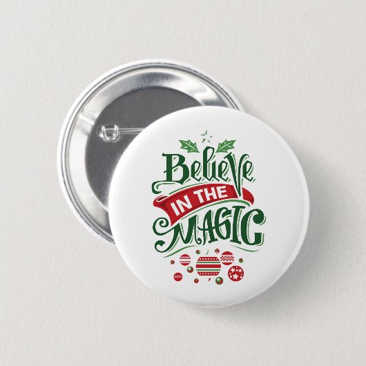 Badge Rond 5 Cm Le Typographe du Magic Christmas (Devant & derrière)