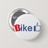 Badge Rond 5 Cm Le vélo aiment (Devant & derrière)