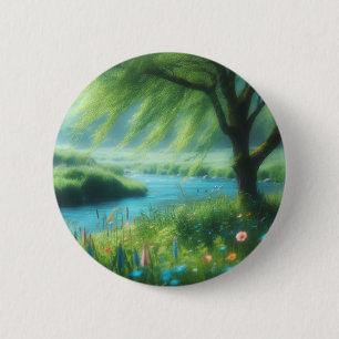 Badge Rond 5 Cm Le vent dans le vent