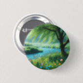 Badge Rond 5 Cm Le vent dans le vent (Devant & derrière)