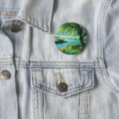 Badge Rond 5 Cm Le vent dans le vent (En situation)